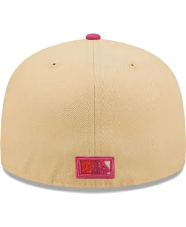 New Era Men's Khaki, Olive San Francisco Giants Pink Undervisor 59FIFTY  Fitted Hat