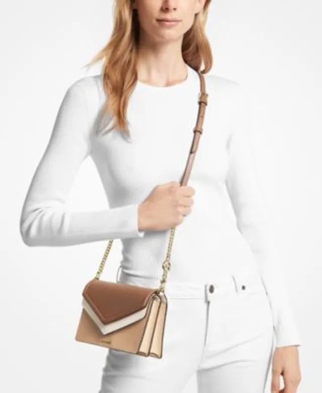 Michael Kors Jet Set Small Double Flap Envelope Leather Crossbody - Macy's