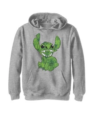 Boy's Lilo & Stitch Four-Leaf Clover Fill  Child Pull Over Hoodie