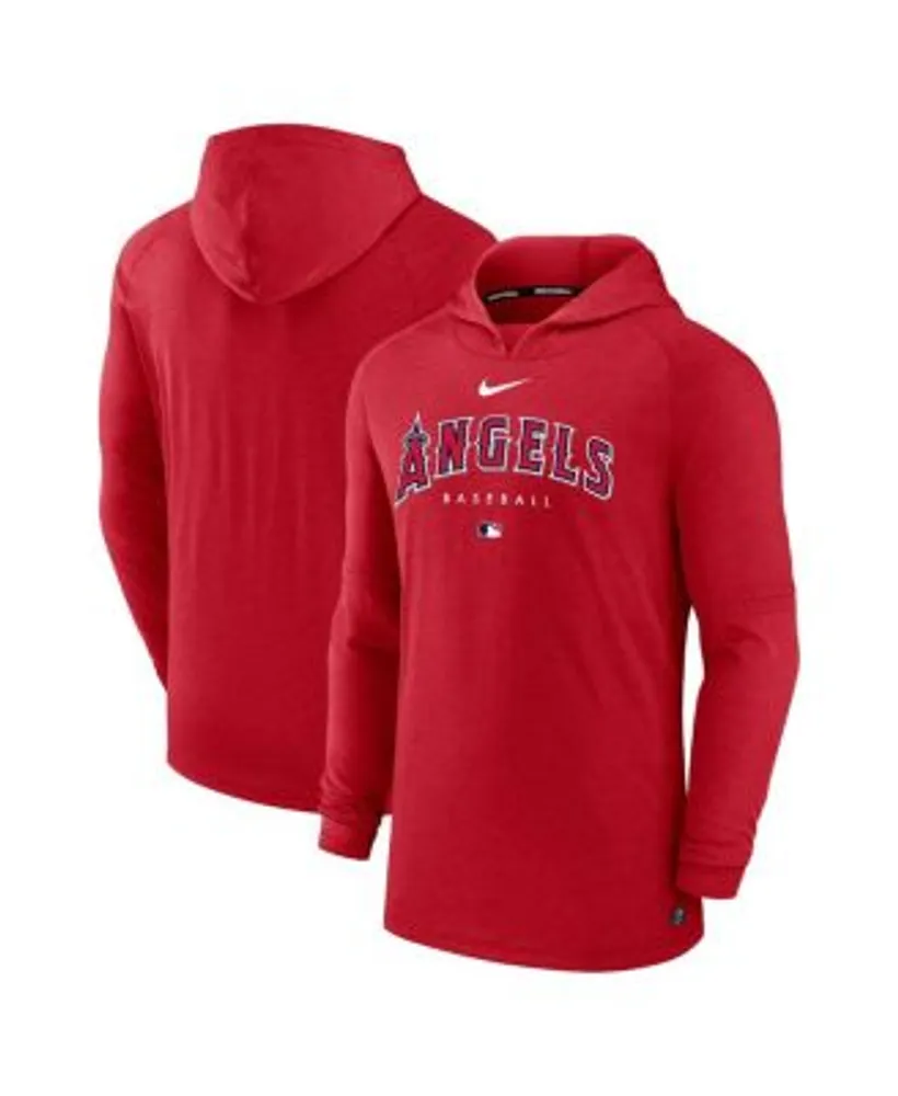 Youth Los Angeles Angels Nike Red/Navy Authentic Collection Performance  Pullover Hoodie