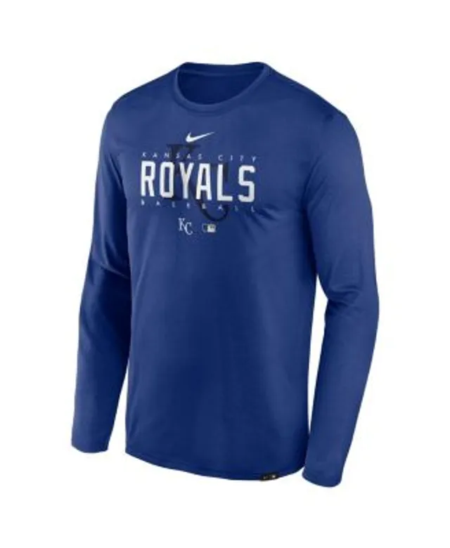 Nike Kansas City Royals Mens Grey Authentic Thermal Long Sleeve