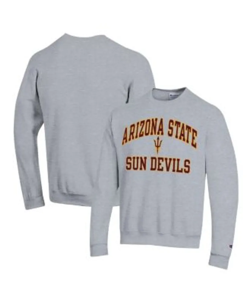 Champion Men's Arizona State Sun Devils Grey Reverse Weave Crew Sweatshirt, XXL, Gray