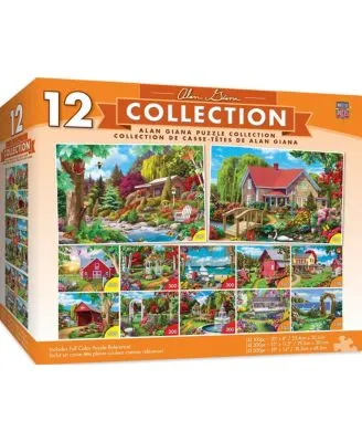 MasterPieces 12 Pack Jigsaw Puzzles - Alan Giana 12-Pack Bundle