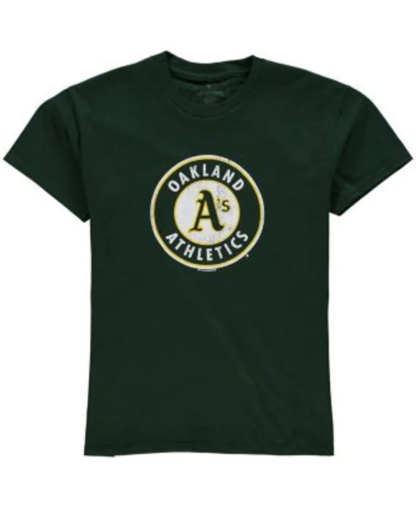 Oakland Athletics Text logo Distressed Vintage logo T-shirt 6 Sizes S