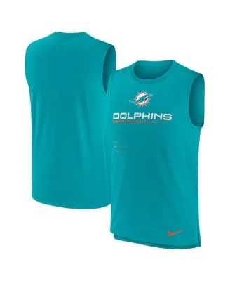 Profile Men's Aqua Miami Dolphins Big and Tall Muscle Tank Top