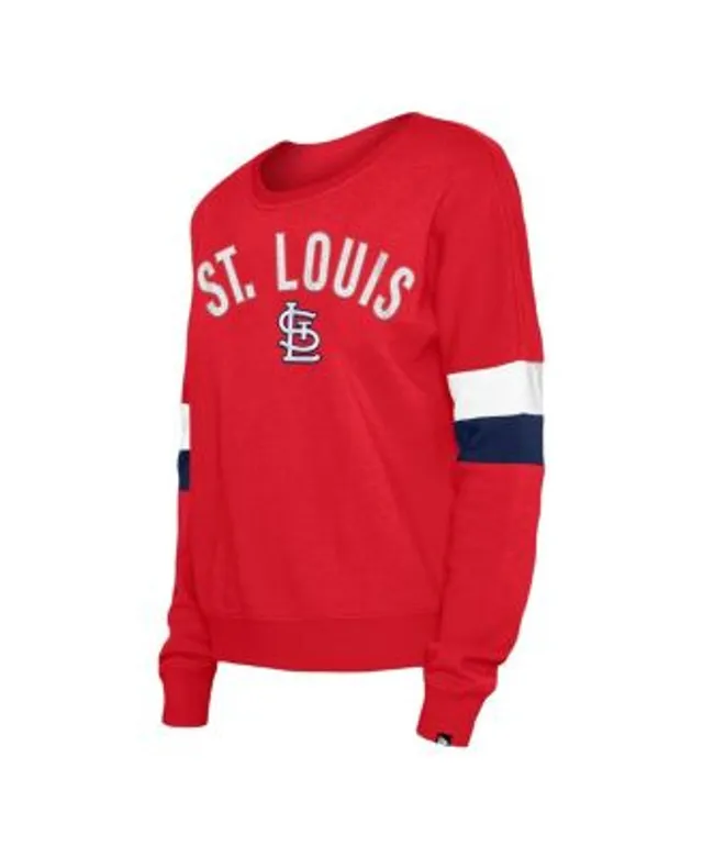 Fanatics Branded Cream St. Louis Cardinals Leopard Pullover Sweatshirt