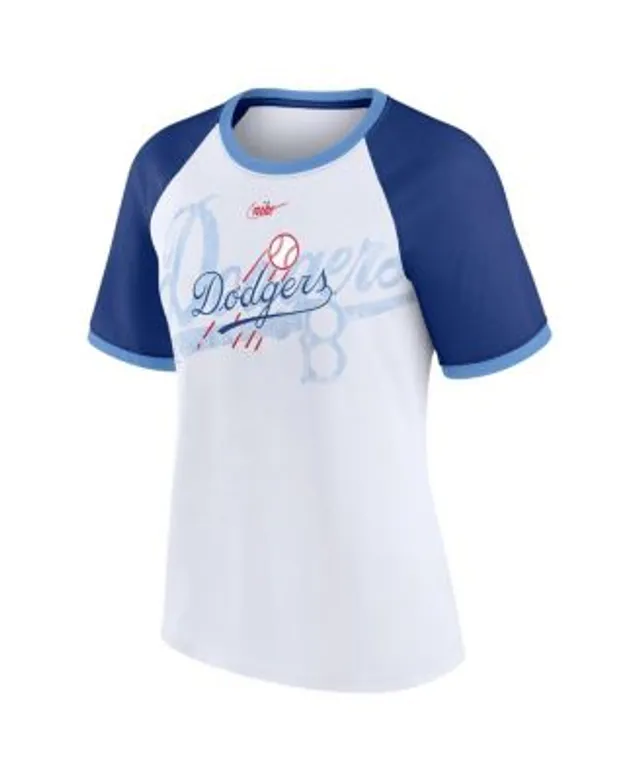 Women's Nike White Kansas City Royals Rewind Color Remix Fashion Raglan T-Shirt Size: Large