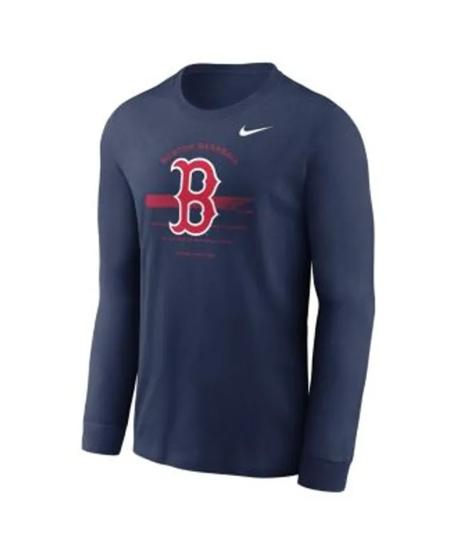 Nike Men's Navy Boston Red Sox Authentic Collection Game Raglan Performance  Long Sleeve T-shirt