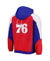 Starter Red Toronto Raptors Body Check Raglan Hoodie Half-Zip Jacket