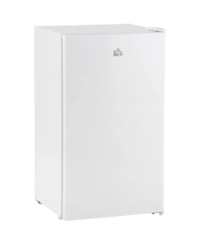 HOMCOM Double Door Mini Fridge with Freezer, 3.2 CU.FT Compact Refrigerator with Adjustable Shelf, Adjustable Thermostat