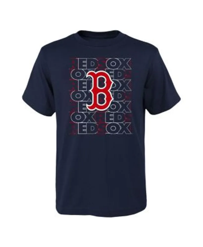 Outerstuff Youth Navy Boston Red Sox Letterman T-Shirt Size: Extra Large