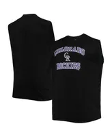 Profile Men's Black Colorado Rockies Big And Tall Jersey Muscle