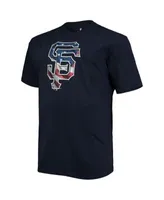 Men's San Francisco Giants Navy Banner Wave Big & Tall T-Shirt