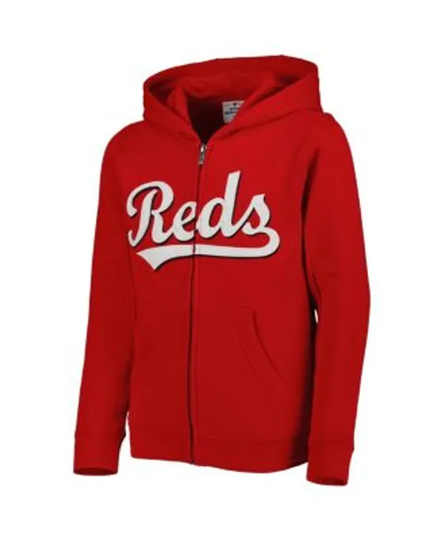 Outerstuff Youth Navy Boston Red Sox Wordmark Full-Zip Fleece Hoodie