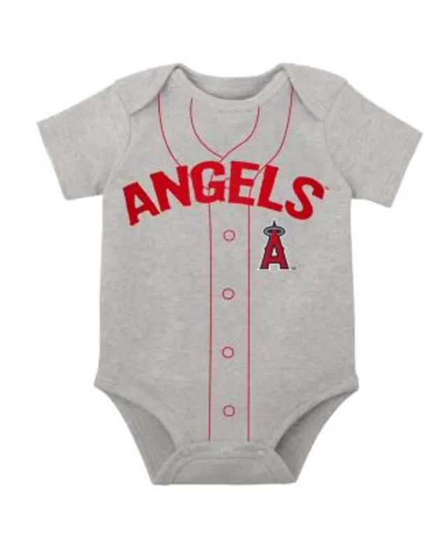 Outerstuff Newborn and Infant Boys Girls White, Heather Gray Seattle  Mariners Little Slugger Two-Pack Bodysuit Set