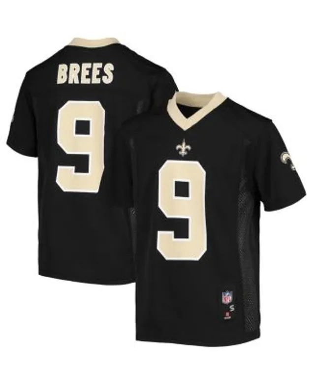 Outerstuff Youth Drew Brees Black New Orleans Saints Mainliner Name & Number T-Shirt