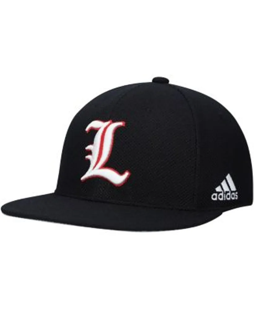 Men's adidas Black Louisville Cardinals On-Field Baseball Fitted Hat