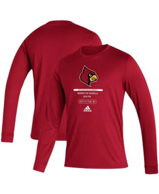 Men's adidas Black Louisville Cardinals Sideline Locker Tag Creator  AEROREADY T-Shirt