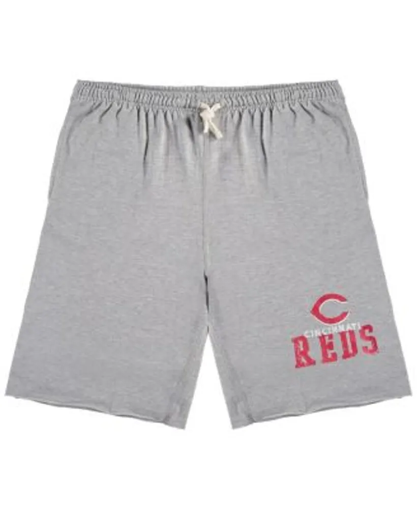 Men's Heathered Gray Cincinnati Reds Big & Tall French Terry Shorts