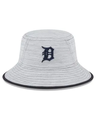 Men's New Era Natural Detroit Tigers Retro Beachin' Bucket Hat