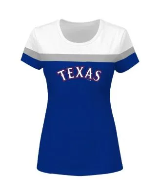 Fanatics Branded Women's Fanatics Branded Royal Texas Rangers Mascot Bounds  V-Neck T-Shirt