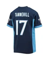 Outerstuff Youth Boys and Girls Ryan Tannehill Navy Tennessee Titans  Replica Player Jersey