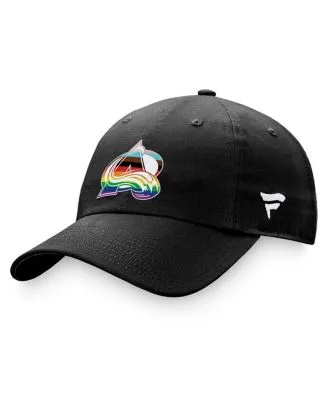 Men's Minnesota Wild Fanatics Branded Black Team Logo Pride Adjustable Hat