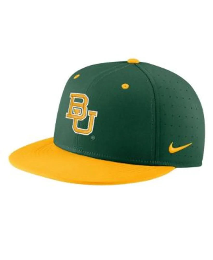 Men's Nike White Baylor Bears Aero True Baseball Performance Fitted Hat