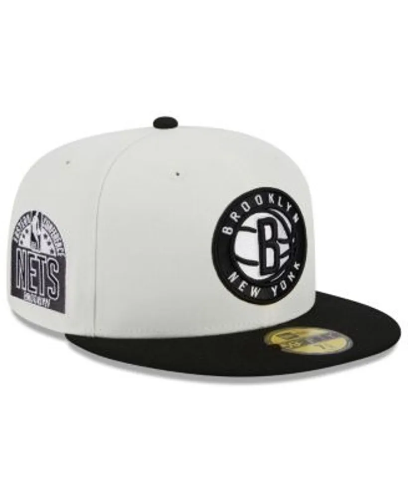 Men's Brooklyn Nets New Era Black/Light Blue 2-Tone 59FIFTY Fitted Hat