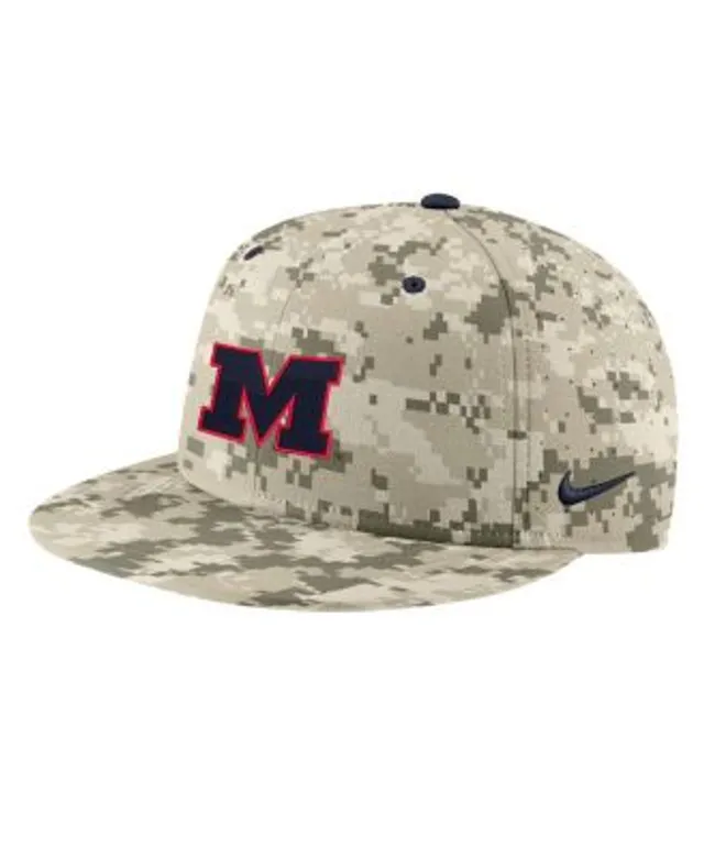 Nike Men's Ole Miss Rebels Blue Aero True Baseball Fitted Hat