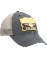 47 Men's '47 Charcoal/Tan San Diego Padres Four Stroke Clean Up Trucker  Snapback Hat