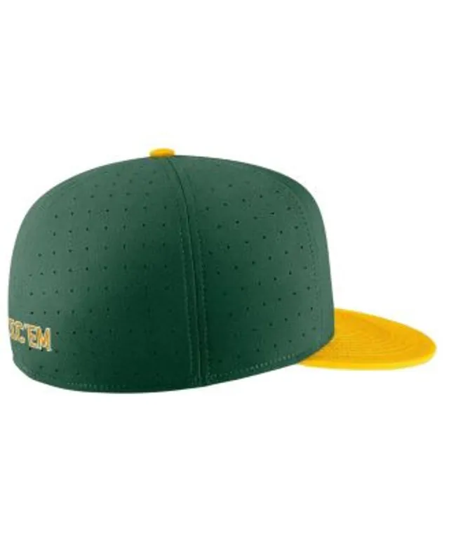 Men's Nike White Baylor Bears Aero True Baseball Performance Fitted Hat