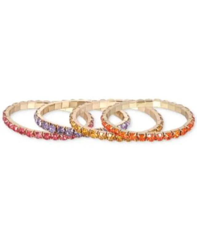 INC International Concepts Gold-Tone & Multicolor Shaky Bead Charm Ankle  Bracelet, Created for Macy's - Macy's