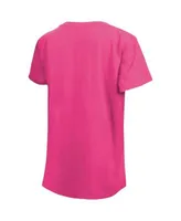 New Era Girls Youth Pink Arizona Diamondbacks Jersey Stars V-Neck T-shirt