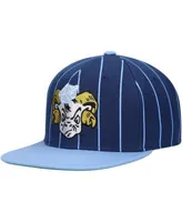 Mitchell & Ness Navy Georgetown Hoyas Team Pinstripe Snapback Hat