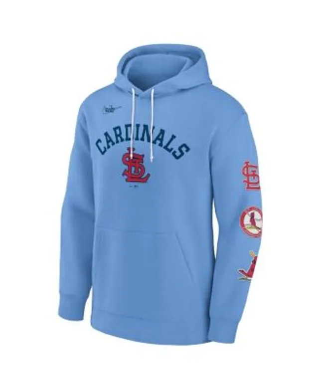 Men's Pro Standard Light Blue St. Louis Cardinals Team Logo Pullover Hoodie Size: Small