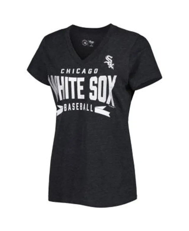 Chicago White Sox G-III 4Her by Carl Banks Women's Team Graphic V-Neck  Fitted T-Shirt - White