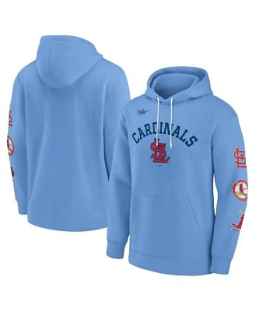 Nike Men's Light Blue St. Louis Cardinals Rewind Lefty Pullover