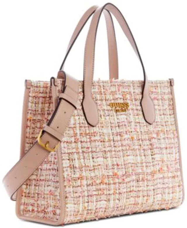 GUESS Silvana Monogram Double Compartment Medium Tote - Macy's