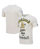 Men's Milwaukee Brewers Pro Standard Cream Cooperstown Collection Old  English T-Shirt