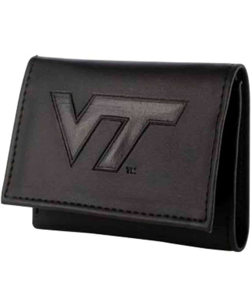 Evergreen Enterprises Men's Black Virginia Tech Hokies Hybrid Tri-Fold  Wallet
