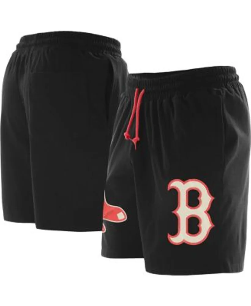 New Era Men's Black Boston Red Sox Color Pack Knit Shorts