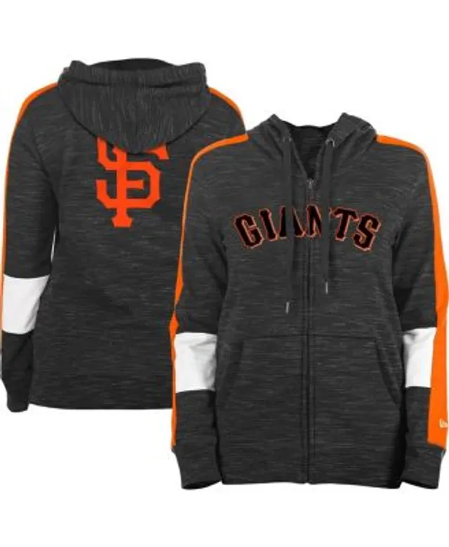 San Francisco Giants Women's Plus Size Colorblock Pullover Hoodie - Black