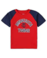 Outerstuff Toddler Red/Heather Gray Chicago Cubs Two-Piece Groundout Baller Raglan T-Shirt & Shorts Set Size: 4T