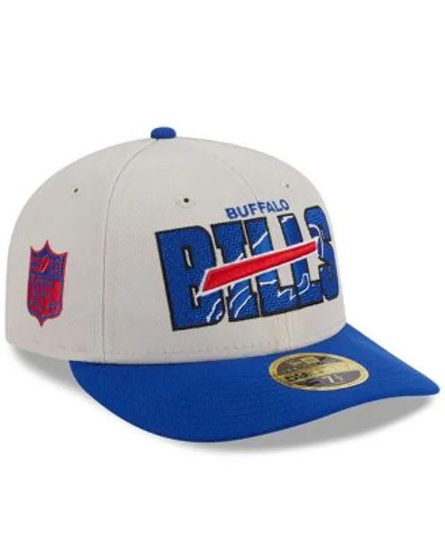 Men's New Era White Buffalo Bills Historic Logo Omaha Low Profile 59FIFTY  Fitted Hat