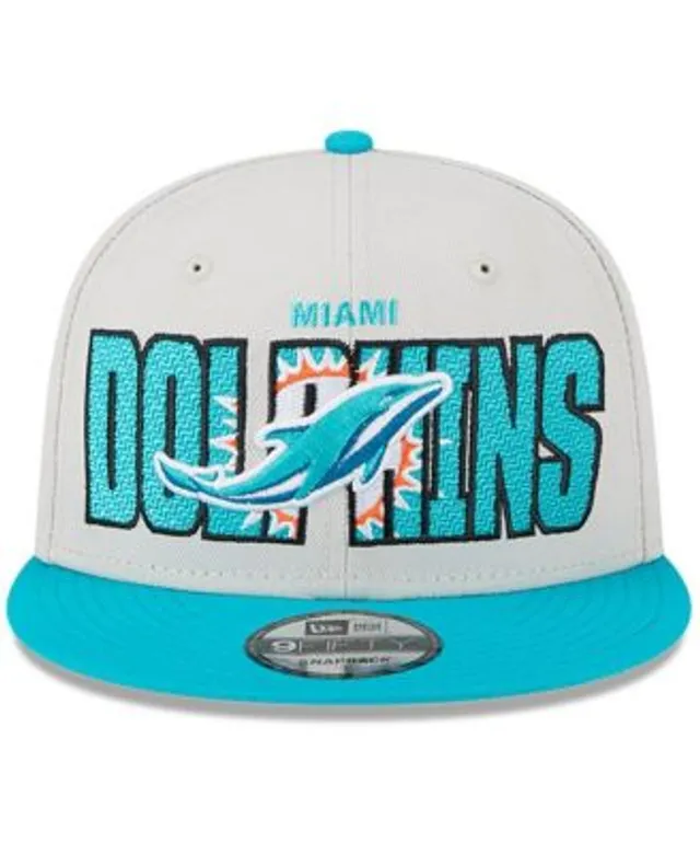 Men's New Era Miami Dolphins White on White Low Profile 59FIFTY Fitted Hat