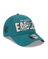 Philadelphia Eagles New Era Stripe 39THIRTY Flex Hat - Midnight Green