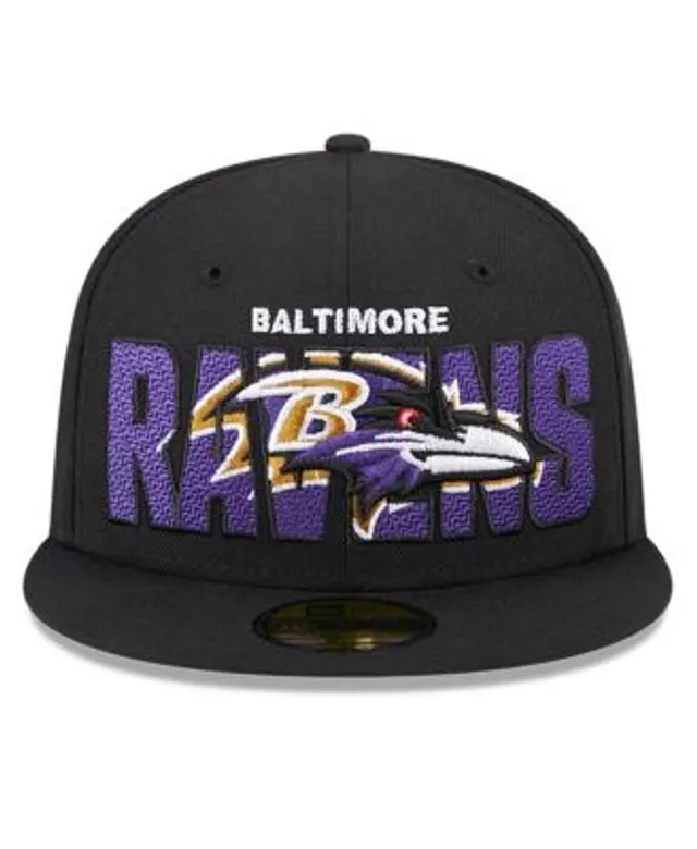 Men's New Era Black/Purple Baltimore Ravens 2022 NFL Draft On Stage 59FIFTY  Fitted Hat