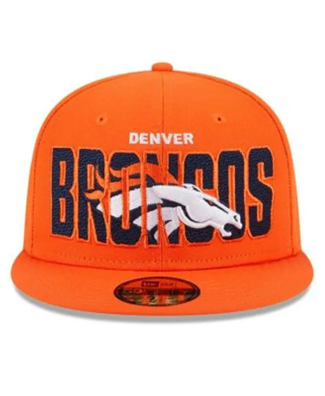 New Era 59Fifty 2023 Draft Denver Broncos Hat - Stone, Orange