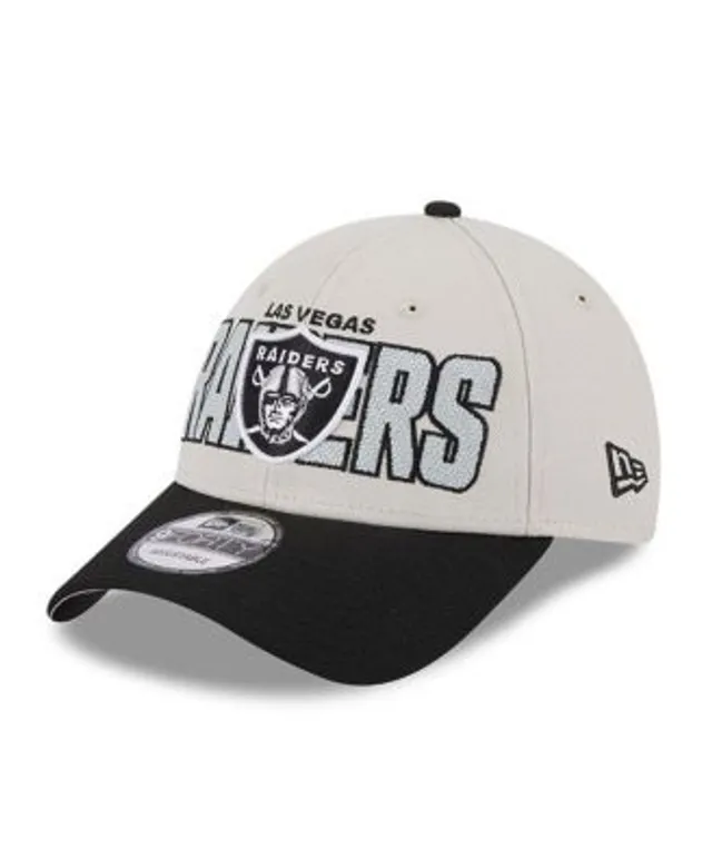 Men's Las Vegas Raiders New Era Stone/Black 2023 NFL Draft 39THIRTY Flex Hat